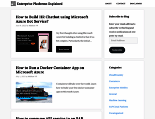 enterpriseplatformsblog.com screenshot