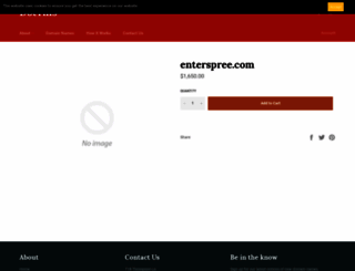 enterspree.com screenshot