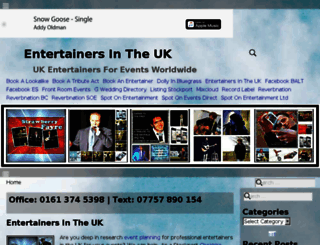 entertainersintheuk.co.uk screenshot