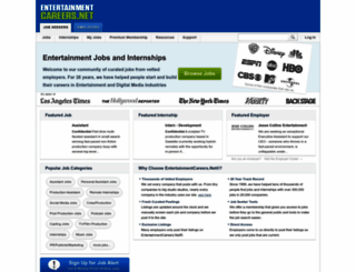 entertainmentcareers.net screenshot