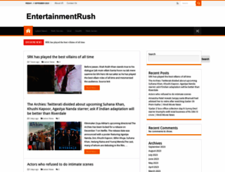 entertainmentrush.com screenshot