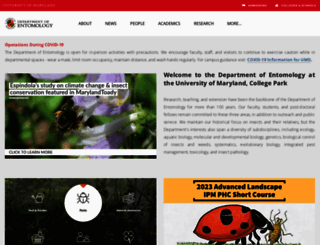 entomology.umd.edu screenshot