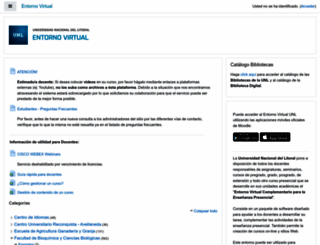 entornovirtual.unl.edu.ar screenshot