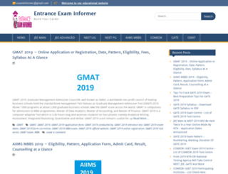 entranceexaminfo.com screenshot