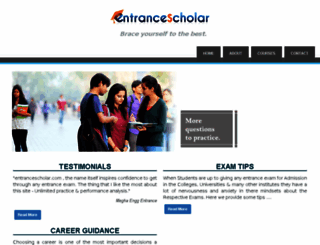 entrancescholar.com screenshot