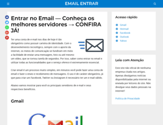 entraremail.com.br screenshot