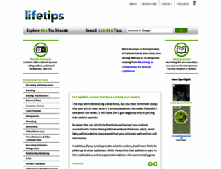 entrepreneur.lifetips.com screenshot