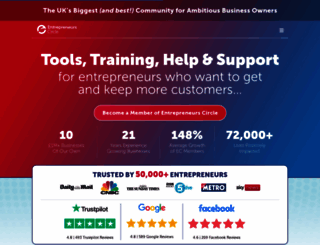 entrepreneurs-circle.co.uk screenshot