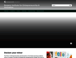 entrepreneurship.msu.edu screenshot