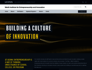 entrepreneurship.uconn.edu screenshot