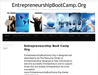 entrepreneurshipbootcamp.org screenshot