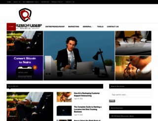 entrepreneurshipsecret.com screenshot