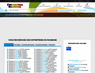 entreprises-roumaines.com screenshot
