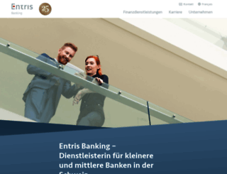 entris-banking.ch screenshot