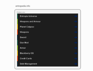 entropedia.info screenshot