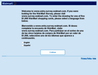 entry.survey.walmart.com screenshot