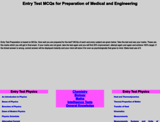 entrytestmcqs.com screenshot