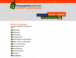 entsorgung-pohle.de screenshot