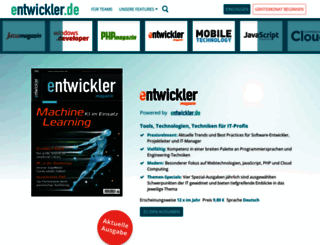 entwickler-magazin.de screenshot