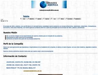 envasesdevidrio.com.mx screenshot