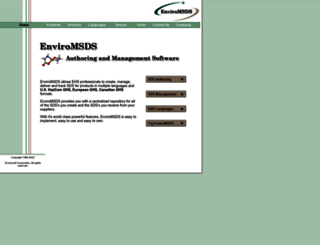 enviromsds.com screenshot