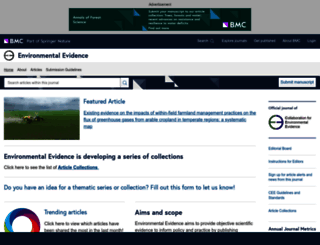 environmentalevidencejournal.biomedcentral.com screenshot