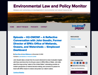 environmentallawandpolicy.com screenshot