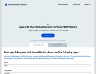 environmentalpollution.in screenshot