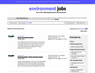 environmentjobs.com screenshot