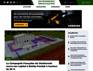 environnement-magazine.fr screenshot