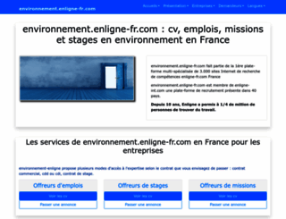 environnement.enligne-fr.com screenshot