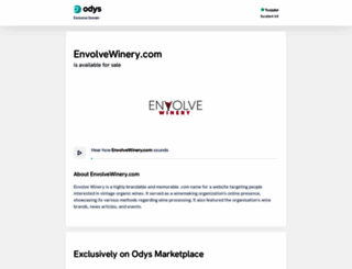 envolvewinery.com screenshot