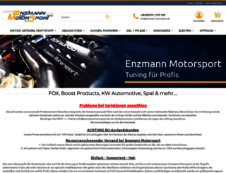 enzmannmotorsport.de screenshot