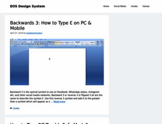 eosdesignsystem.com screenshot