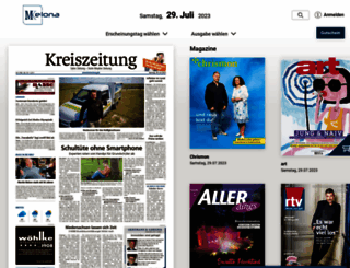 epaperlogin.kreiszeitung.de screenshot