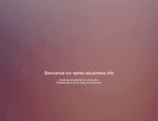 ephec-ebusiness.info screenshot