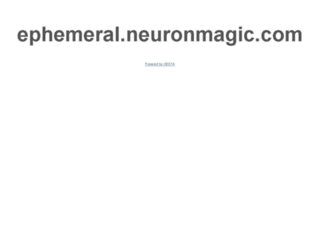 ephemeral.neuronmagic.com screenshot