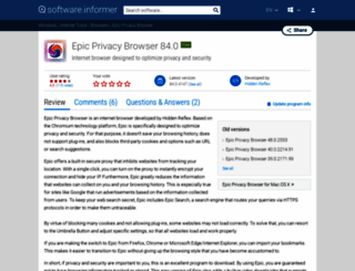 epic-privacy-browser.informer.com screenshot