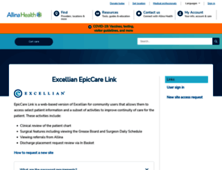epiccarelink-ext.allina.com screenshot