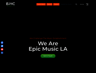 epicmusicla.com screenshot