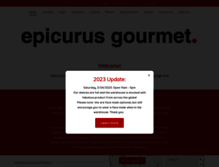 epicurusgourmet.com screenshot