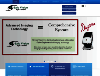 epicvisioneyecenters.com screenshot