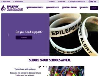 epilepsy.org.nz screenshot