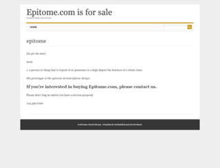 epitome.com screenshot