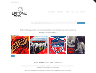 epitomemusic.com screenshot