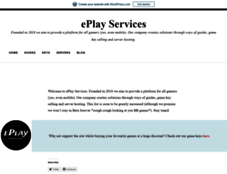 eplayservices.wordpress.com screenshot