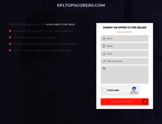 epltopscorers.com screenshot