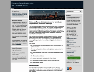 epo-patent-registration.de screenshot