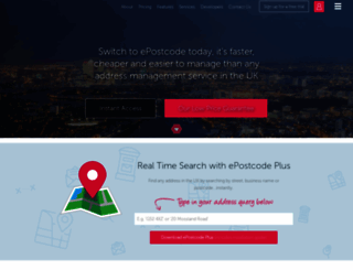 epostcode.com screenshot