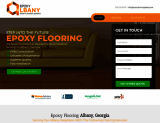 epoxyflooringalbany.com screenshot